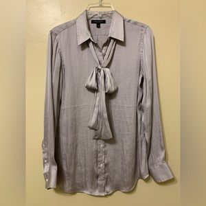 Banana republic Dillons style Gray Satine blouse
